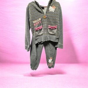 Sanrio Hello Kitty Gray and Pink Hoodie